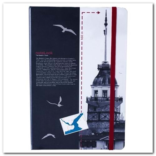 KESKİNCOLOR | 19X 25 96 YAPRAK ÇİZGİ MY CİTY İSTANBUL KIZ KULESİ