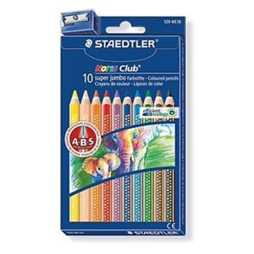 STAEDLER | NORİS CLUB ÜÇGEN JUMBO BOYA SETİ 10 LU