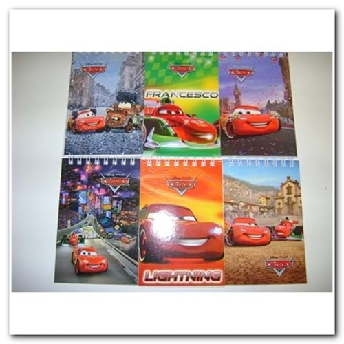 KESKİNCOLOR | CARS A7 42 YP.SPIRALLI 1 BLOKNOT 140100-33