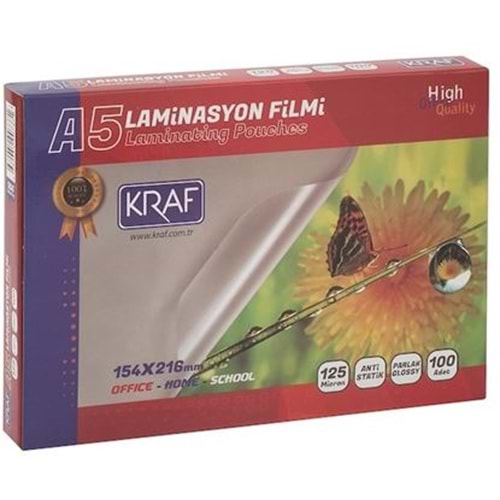 KRAF | LAMİNASYON FİLMİ A5 PARLAK
