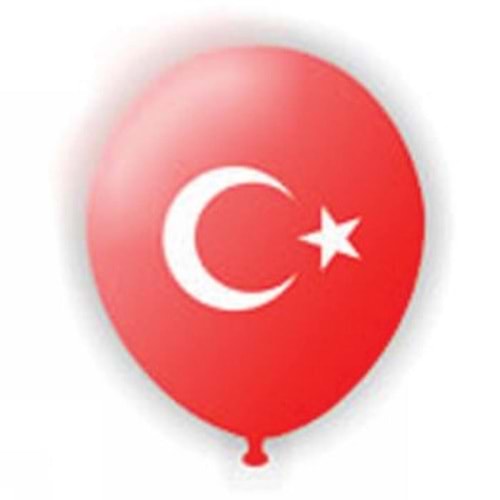 ATOMBALON | 100 LÜ BALON BAYRAK DESENLİ