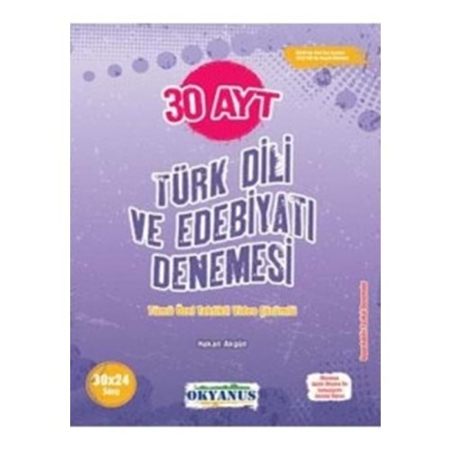 OKYANUS | AYT 30 TÜRK DİLİ VE EDEBİYATI DENEMESİ - 2022
