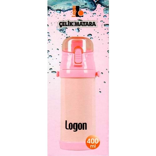 LOGON | ÇELİK MATARA BARDAKLI 400 ml I050