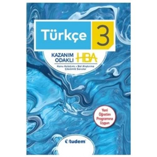 TUDEM | 3. SINIF TÜRKÇE KAZANIM ODAKLI HBA - 2021