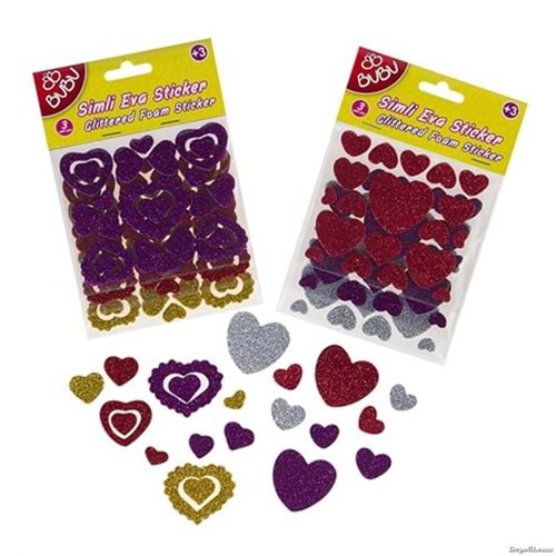 BU-BU | BU-BU00086 SİMLİ EVA STİCKER 3 PARÇA