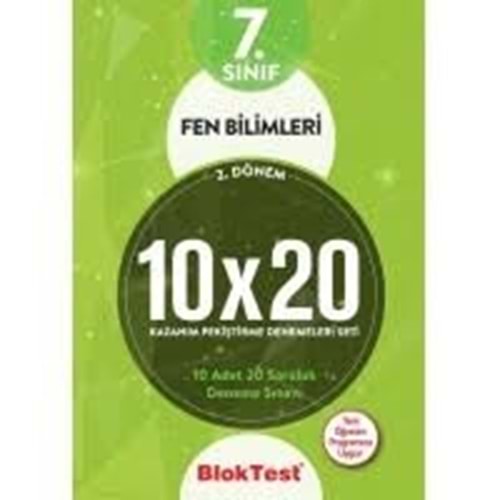 TUDEM | 7. SINIF BLOKTEST FEN BİLİMLERİ 10x20 KAZANIM DENEMELERİ 2. DÖNEM - 2021