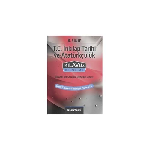 TUDEM | 8. SINIF BLOKTEST TC.İNKILAP TARİHİ KILAVUZ DENEME - 2021