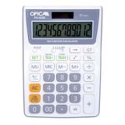 OFİCA | MASA TİPİ HESAP MAKİNASI TAXLI BEYAZ FH-5200B