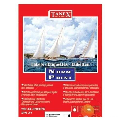 TANEX | LASER ETİKET TW-2104 192 X 59 MM