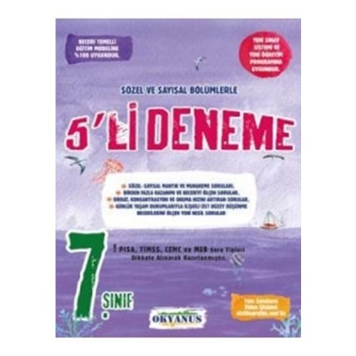 OKYANUS | 7. SINIF 5'Lİ DENEME - 2022