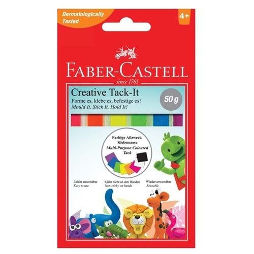FABERCASTELL | HAMUR YAPIŞTIRICI TACK-IT 50 GR RENKLİ 18 70 94