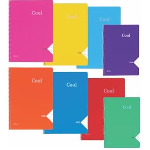 KESKİNCOLOR | A4 40 YP.ÇIZGILI PP KP.SPIRALLI COOL DEFTE 321591-99
