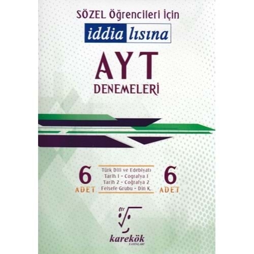 KAREKÖK | AYT İDDİALISINA SÖZEL DENEME 2.OTURUM - 2022