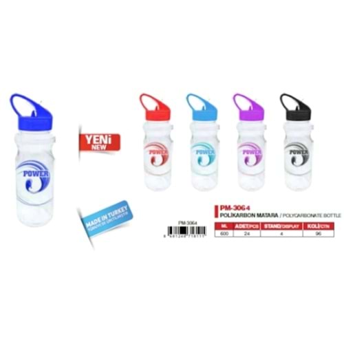 MİKRO | PM 3064 600 ML POLİ KARBON MATARA
