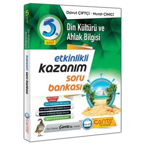 ÇANTA | 5.SINIF KAZANIM DİN KÜLTÜRÜ VE AHLAK BİLGİSİ SORU BANKASI - 2022