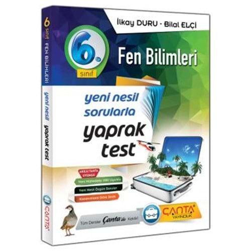 ÇANTA | 6.SINIF YAPRAK TEST FEN BİLİMLERİ - 2022