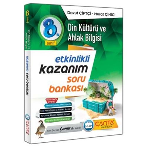 ÇANTA | 8.SINIF KAZANIM DİN KÜLTÜRÜ VE AHLAK BİLGİSİ SORU BANKASI - 2022