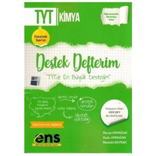 ENS | TYT DESTEK DEFTERİM KİMYA - 2022