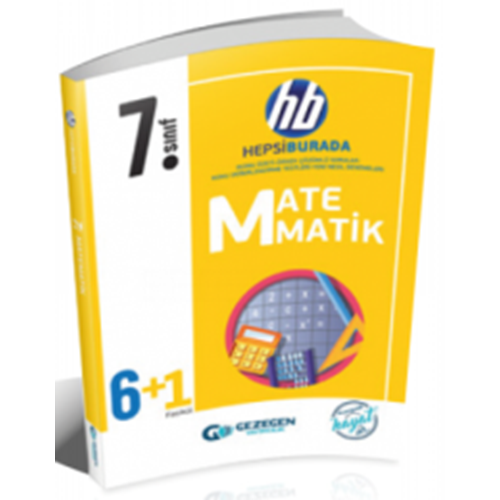 GEZEGEN | 7.SINIF MATEMATİK HB - HEPSİ BURADA (6+1 FASİKÜL) - 2022