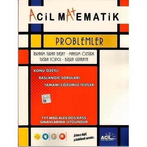 ACİL | TYT PROBLEMLER SORU BANKASI - 2024
