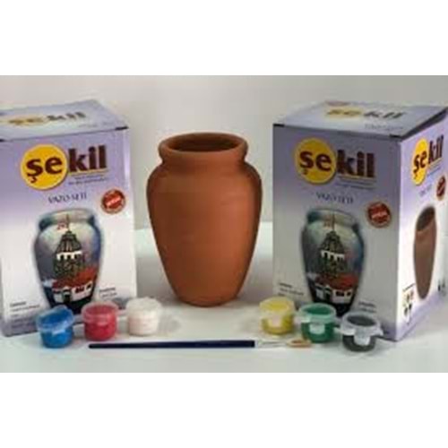 ŞEKİL | VAZO SETİ SERAMİK BOYAMA