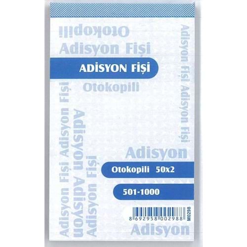ARMAT | ADİSYON FİŞİ OTOKOPİLİ 50 YP