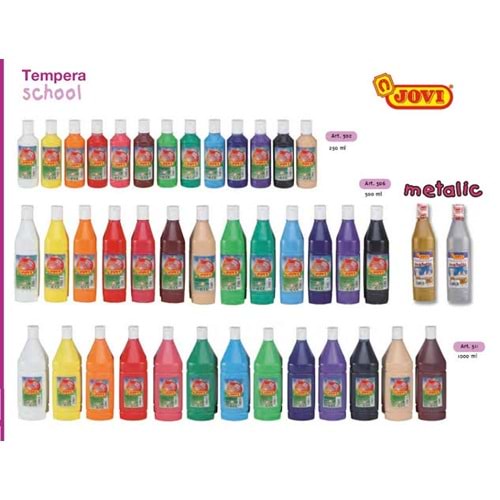 JOVİ | ŞİŞEDE SİMLİ GUAJ BOYA 250 ml PEMBE