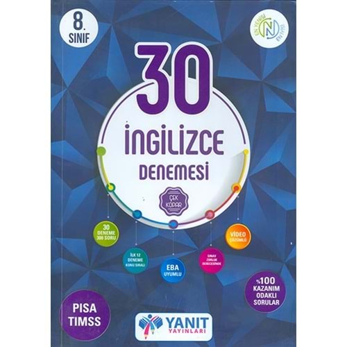 YANIT | YANIT 8. SINIF 30 İNGİLİZCE DENEMESİ VİDEO ÇÖZÜMLÜ - 2026