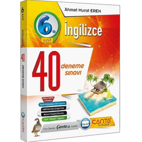 ÇANTA | 6. SINIF DENEME 40 İNGİLİZCE - 2022