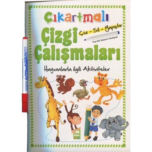 BICIRIK | ÇIKARTMALI ÇİZGİ ÇALIŞMALARI_HAYVANLAR
