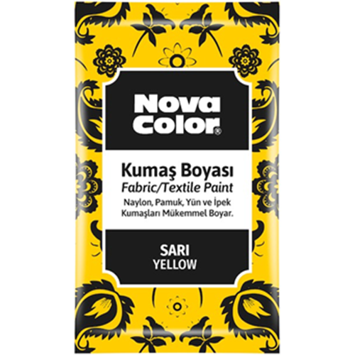 NOVACOLOR | KUMAS BOYASİ TOZ SARİ 12 GR - NC-900