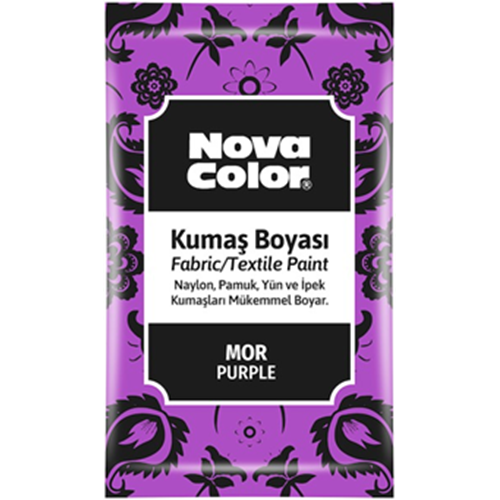 NOVACOLOR | KUMAS BOYASİ TOZ MOR 12 GR - NC-907