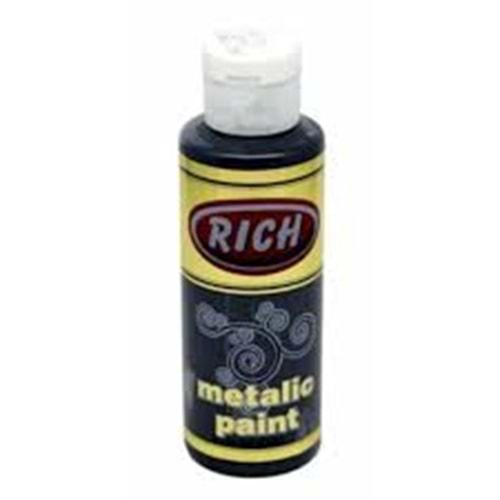 RİCH | METALİK BOYA 120 CC SİYAH - MET-120-0770