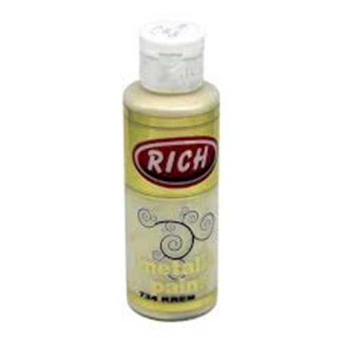 RİCH | METALİK AKRİLİK BOYA 130 cc 734 KREM