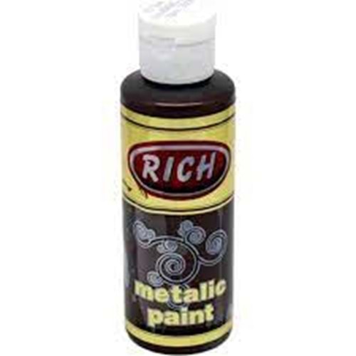 RİCH | METALİK AKRİLİK BOYA 130 cc 764 KAHVERENGİ