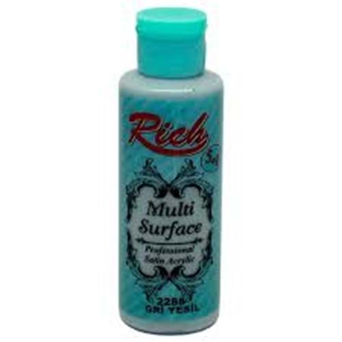 RİCH | MULTİSURFACE AKRİLİK BOYA 120 cc 2288 GRİ YEŞİL