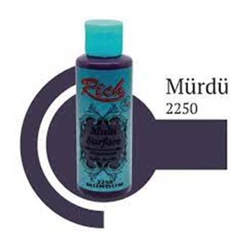 RİCH | MULTİSURFACE AKRİLİK BOYA 120 cc 2250 MÜRDÜM