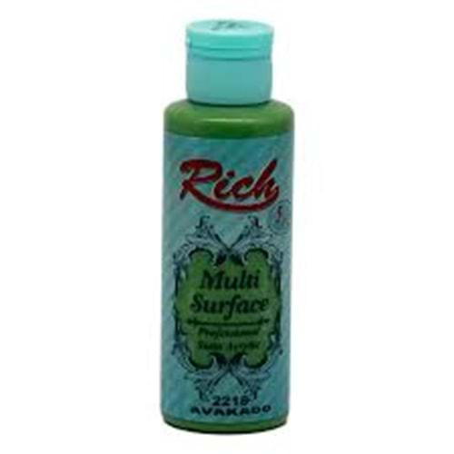 RİCH | MULTİSURFACE AKRİLİK BOYA 120 cc 2218 AVAKADO