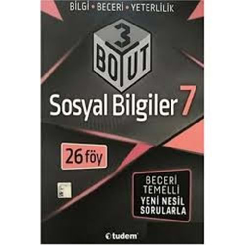 TUDEM | 7. SINIF SOSYAL BİLGİLER 3 BOYUT - 2021