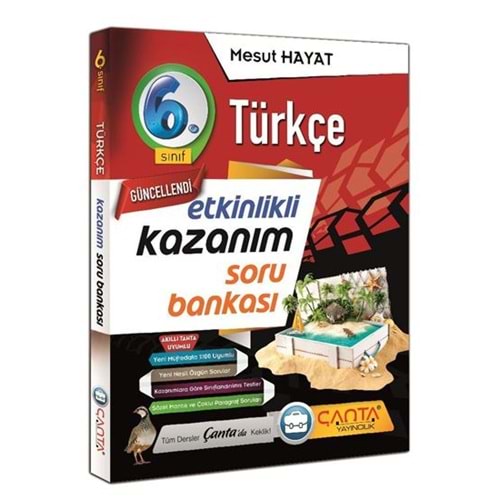 ÇANTA | 6.SINIF KAZANIM TÜRKÇE SORU BANKASI - 2022