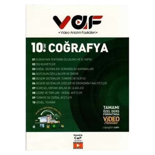 VAF | 10.SINIF FASİKÜL COĞRAFYA - 2024