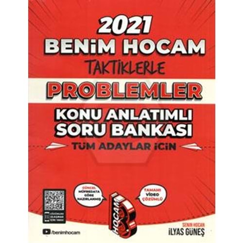 BENİMHOCAM | TÜM ADAYLAR İÇİN TAKTİKLERLE PROBLEMLER KONU ANLATIMLI SORU BANKASI - 2022