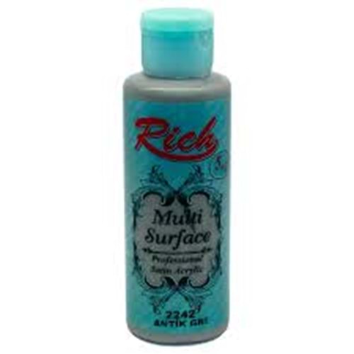 RİCH | MULTİSURFACE AKRİLİK BOYA 120 cc 2242 ANTİK GRİ