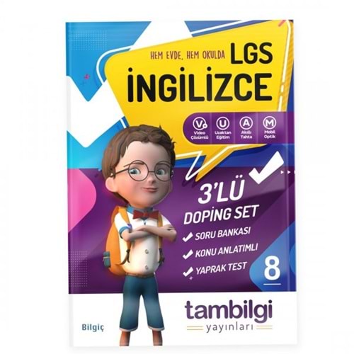 TAMBİLGİ | 8. SINIF İNGİLİZCE 3 LÜ DOPİNG SET - 2021