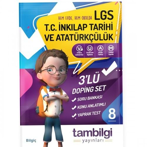 TAMBİLGİ | 8. SINIF T.C. İNKİLAP TARİHİ 3 LÜ DOPİNG SET - 2021