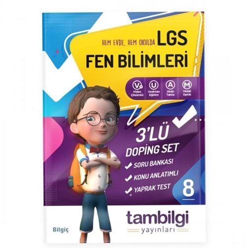 TAMBİLGİ | 8. SINIF FEN BİLİMLERİ 3 LÜ DOPİNG SET - 2021