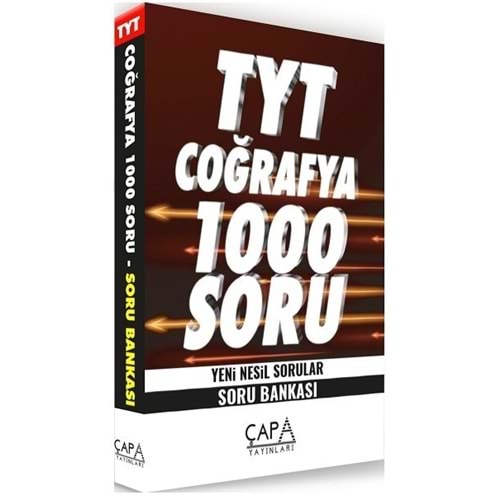ÇAPA | TYT COĞRAFYA SORU BANKASI BANKASI 1000 SORU BANKASI - 2021