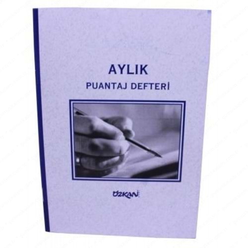 ÖZKAN | AYLIK PUANTAJ DEFTERİ ORTA BOY