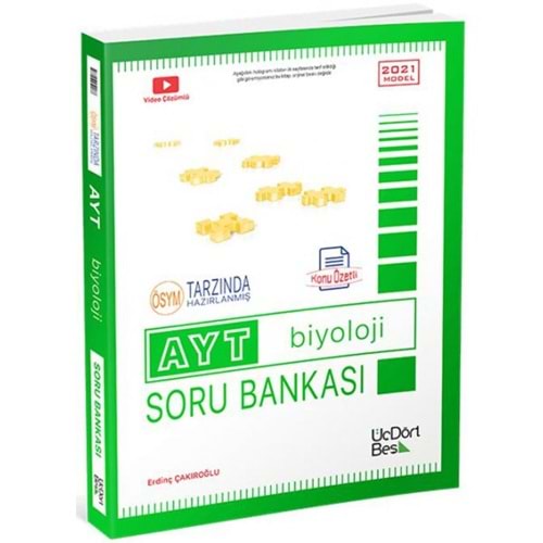 ÜÇDÖRTBEŞ | AYT BİYOLOJİ SORU BANKASI - 26-27