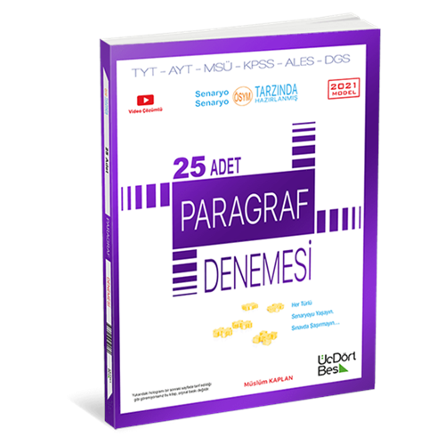 ÜÇDÖRTBEŞ | PARAGRAF 25 DENEME - 2022